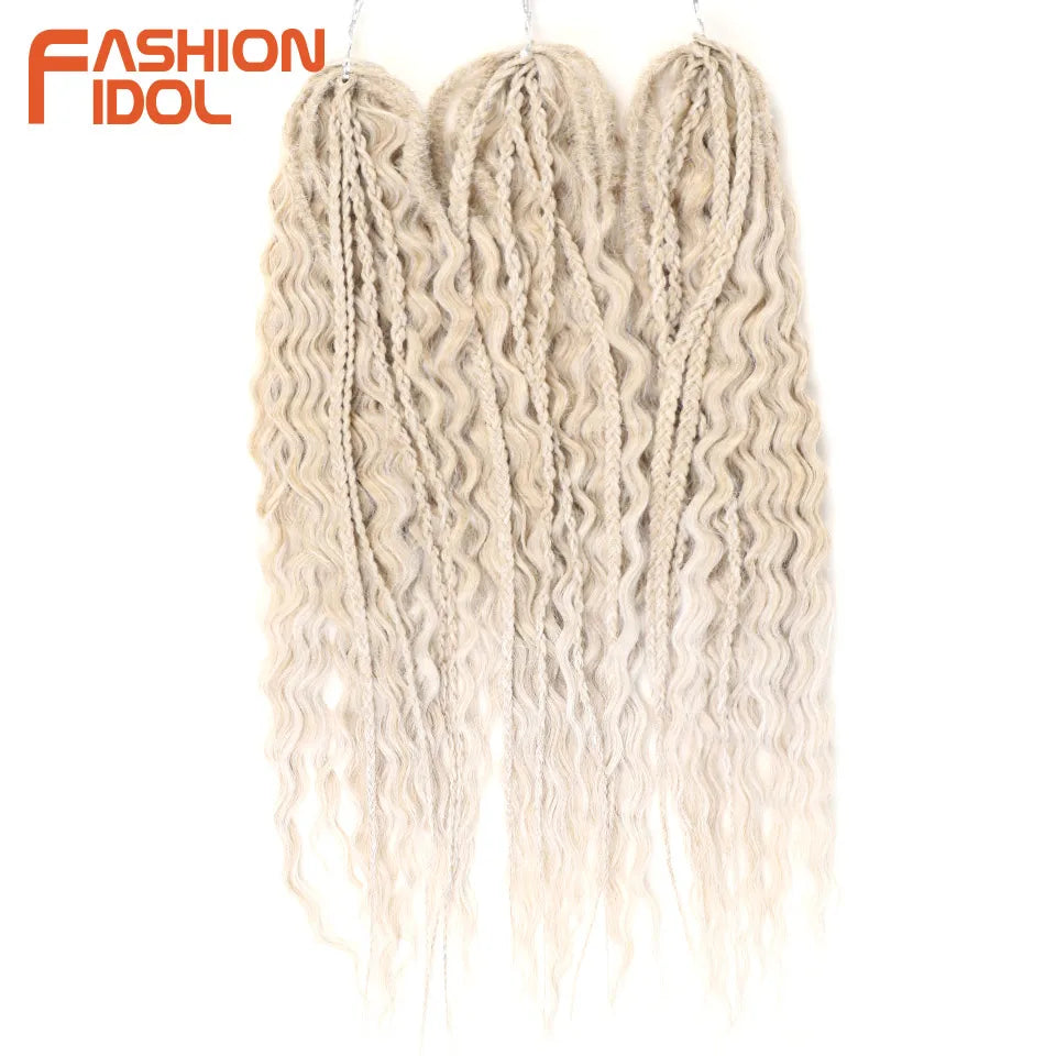 Water Wave Synthetic Crochet Hair 24 Inch - Various Colors Available