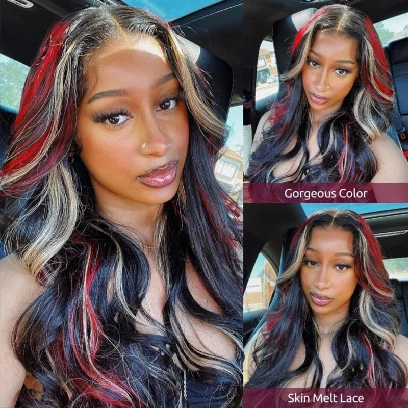 Body Wave Synthetic Pre-plucked Baby Hair Lace Front Wigs - Various Colors Available