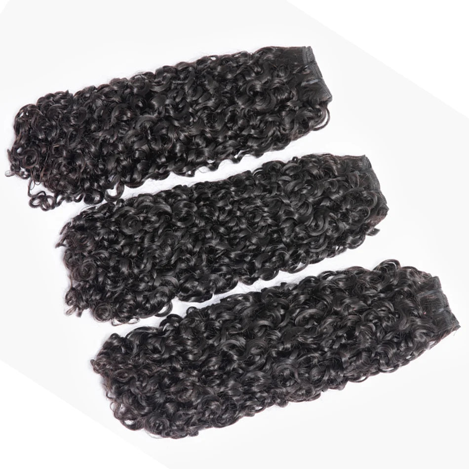 Deep Curly Brazilian Unprocessed Human Hair Weave Bundles