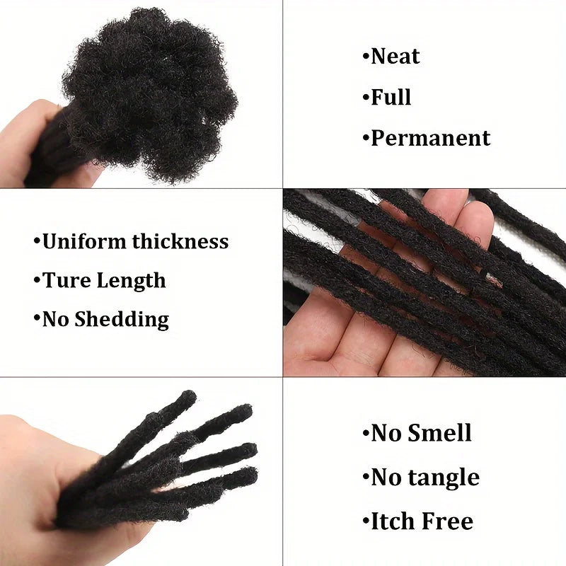 100% Real Human Hair Locs