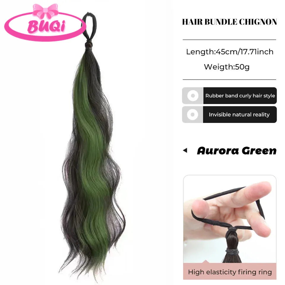 Body Wave Claw Clip On Synthetic Ponytails - Various Options Available