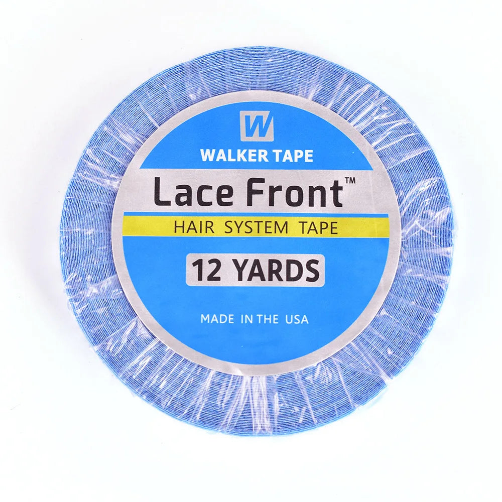 1 Roll Super Hair Blue Tape Double-Sided Adhesive Tape for Hair Extension/Lace Wig/Toupee 3 Yards/12Yards/36Yards
