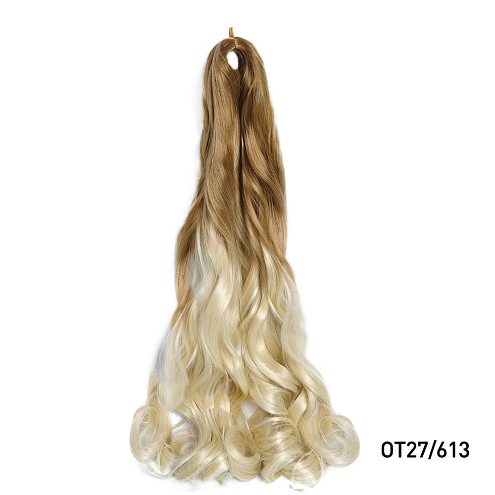 Loose French Spiral Curl Synthetic Pre-Stretched Braiding Hair