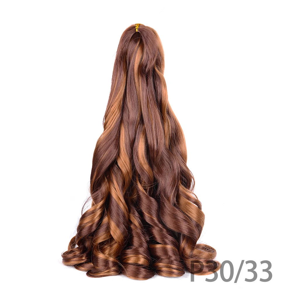 Loose French Spiral Curl Synthetic Pre-Stretched Braiding Hair
