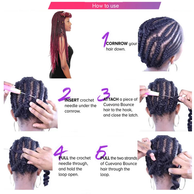 20Inch Synthetic Pre Stretched Yaki EZ Braiding Hair - Various Colors Available