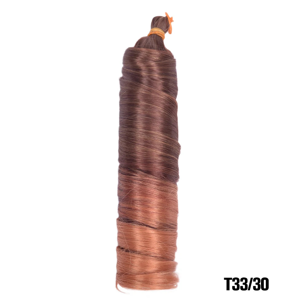 Loose French Spiral Curl Synthetic Pre-Stretched Braiding Hair