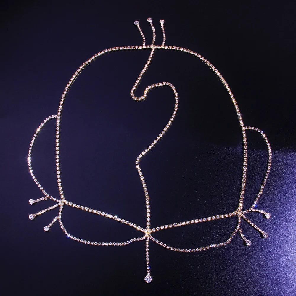 Rhinestone Hair Chain Band