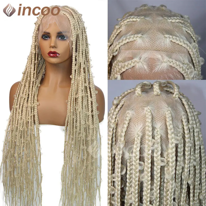 36 Inch Synthetic Braided Butterfly Lace Front Synthetic Wigs - Various Colors Available