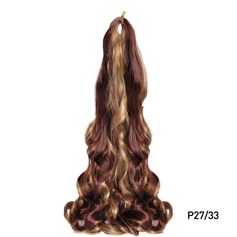 Loose French Spiral Curl Synthetic Pre-Stretched Braiding Hair