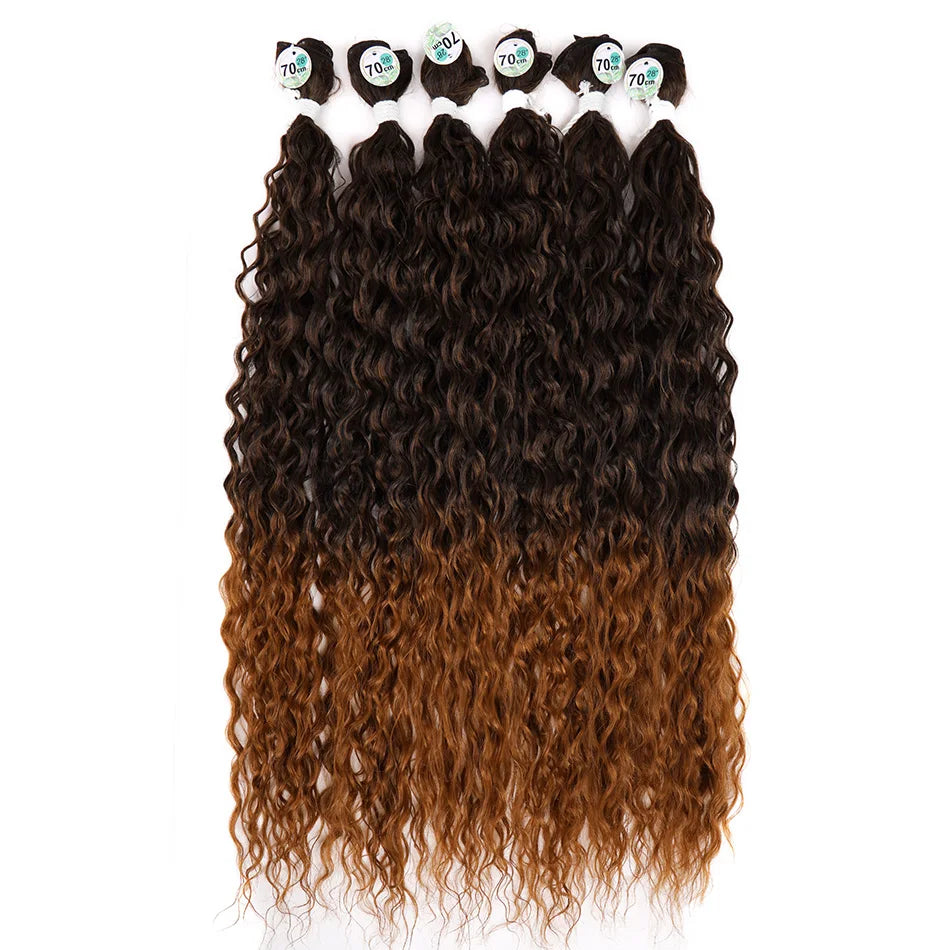 Kinky Curly Bundles Synthetic Hair - Various Colors Available