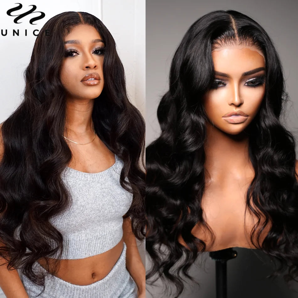 Body Wave Bye Bye Knots - Pre Bleached Knots Pre Cut Glueless Human Hair Ready To Wear Wig