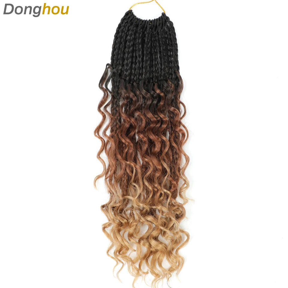 Boho Box Braids Synthetic Crochet Hair