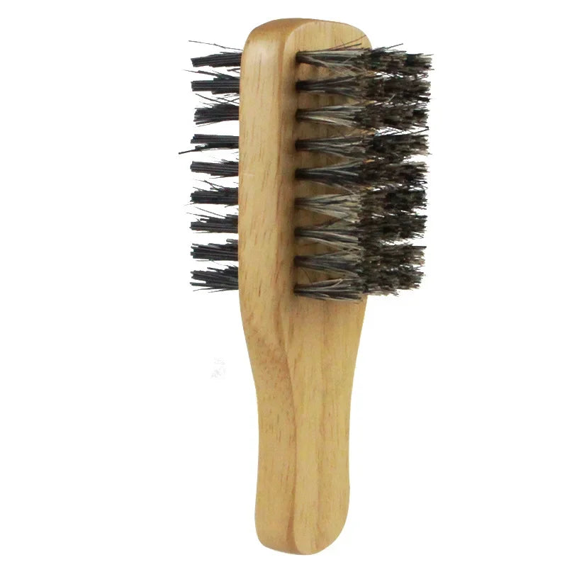 Men Natural Wooden Bristle Hair Brushes - S.M,L Sizes - Sold Separately