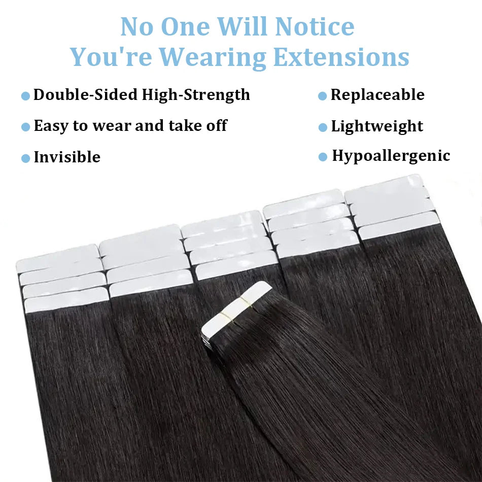 Straight Brazilian Human Hair Tape In - Various Options Available