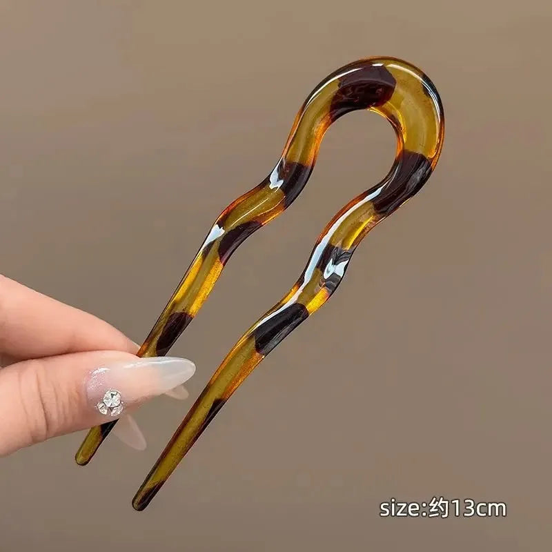 New U-Shaped Hair Fork Women Fashion Hairpins