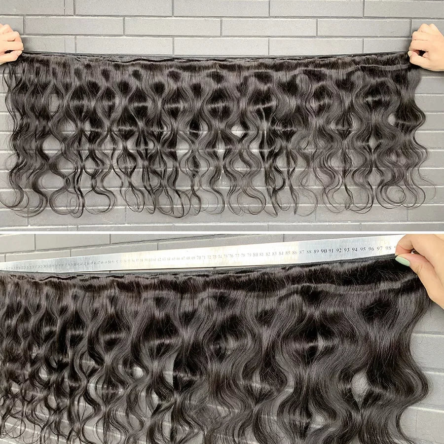 Raw Indian Body Wave Human Hair Bundles 100% Unprocessed Hair