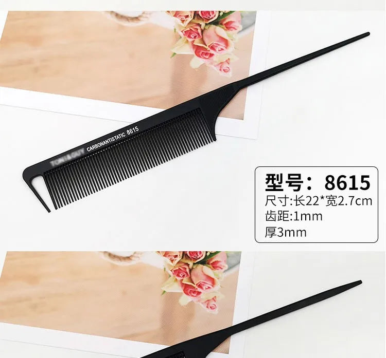 Professional Hair Tail Stainless Steel Styling Combs - Sold Separately