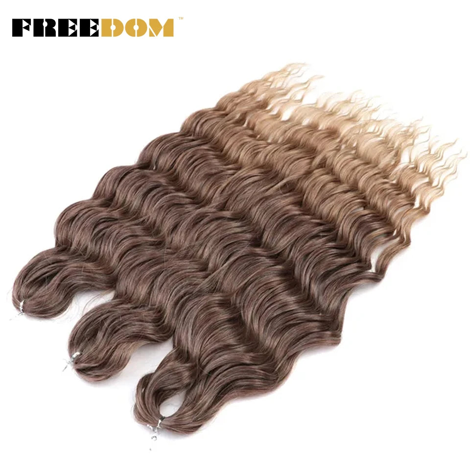 Synthetic Loose Deep Wave Crochet Hair - Various Colors Available