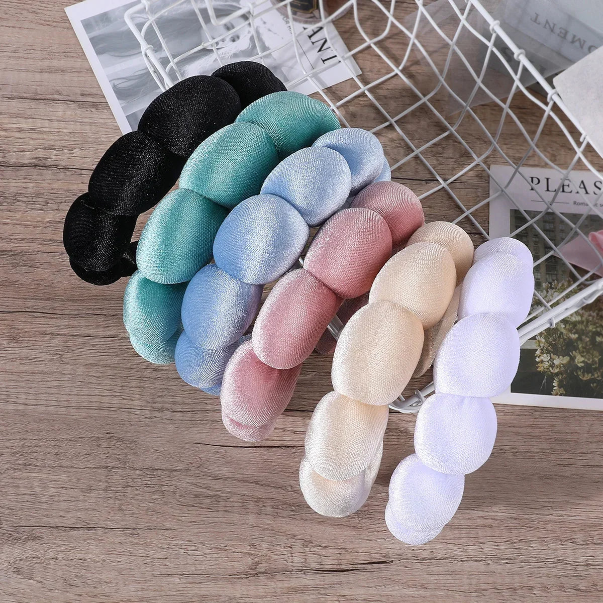 Women's TerryCloth Spa Puffy Sponge Headbands