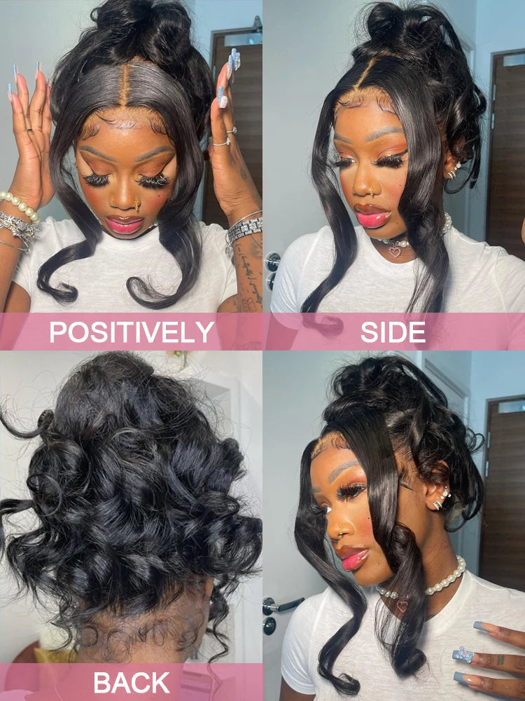 Body Wave - Transparent HD Full 360 Pre Plucked Lace Front Human Hair Wig
