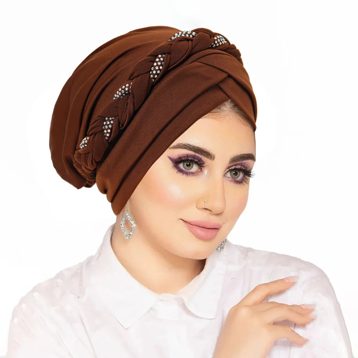 Women's Pleated Turbans in Various Colors