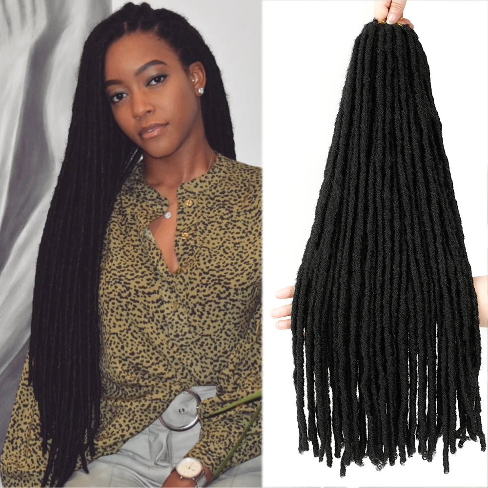 Synthetic Faux Locs Crochet Hair - Various Colors Available