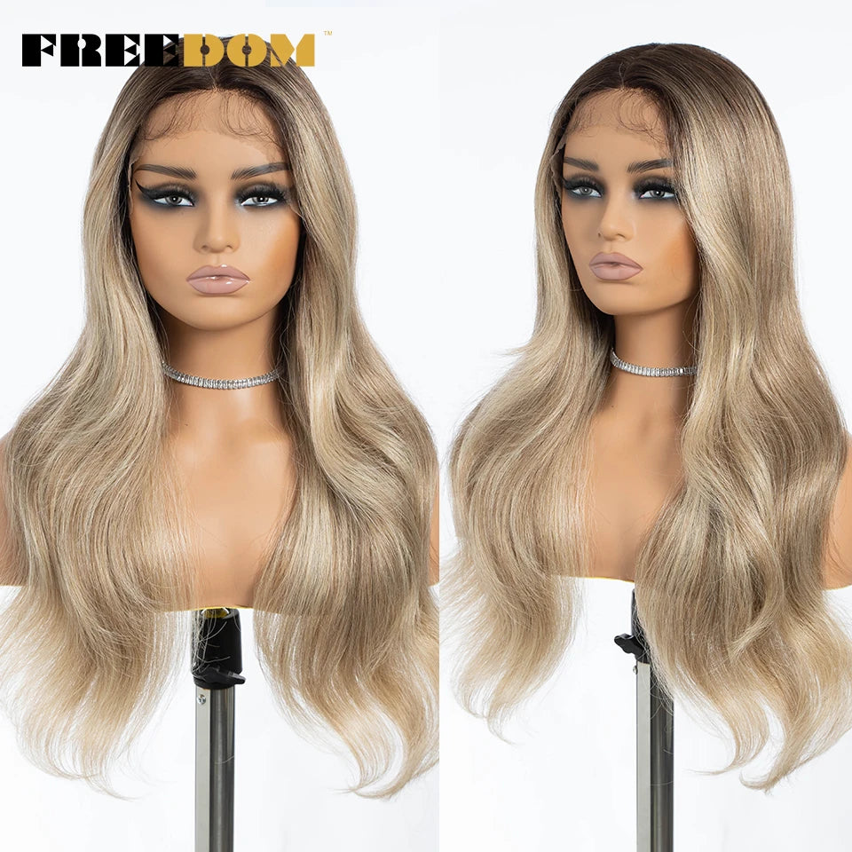 Synthetic Straight Lace Front Wigs With Baby Hair - Various Colors Available