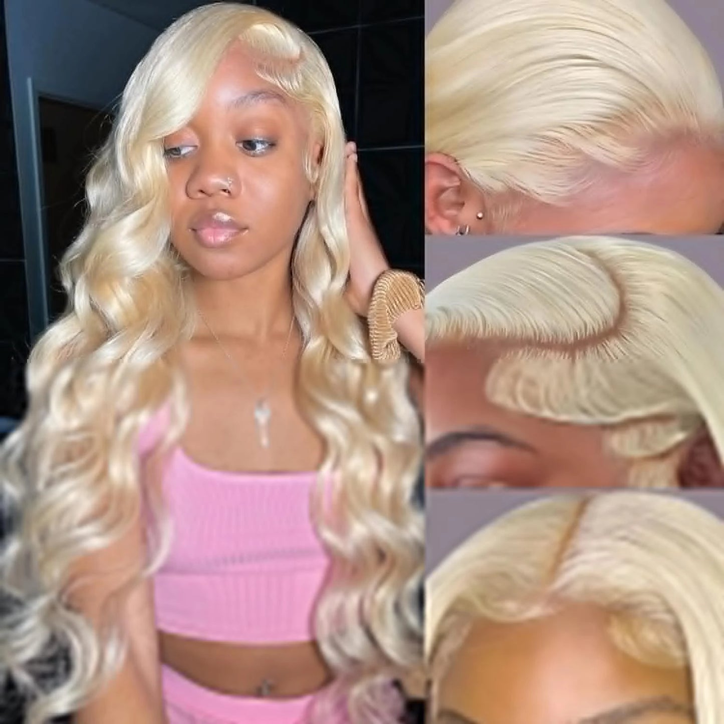 Blonde Body Wave - HD Lace Frontal Human Hair Glueless Wig