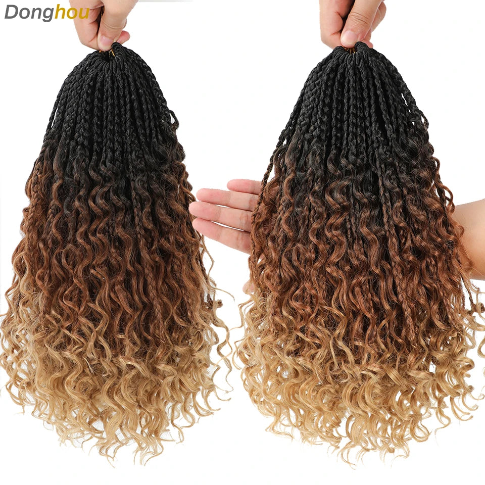 Boho Box Braids Synthetic Crochet Hair