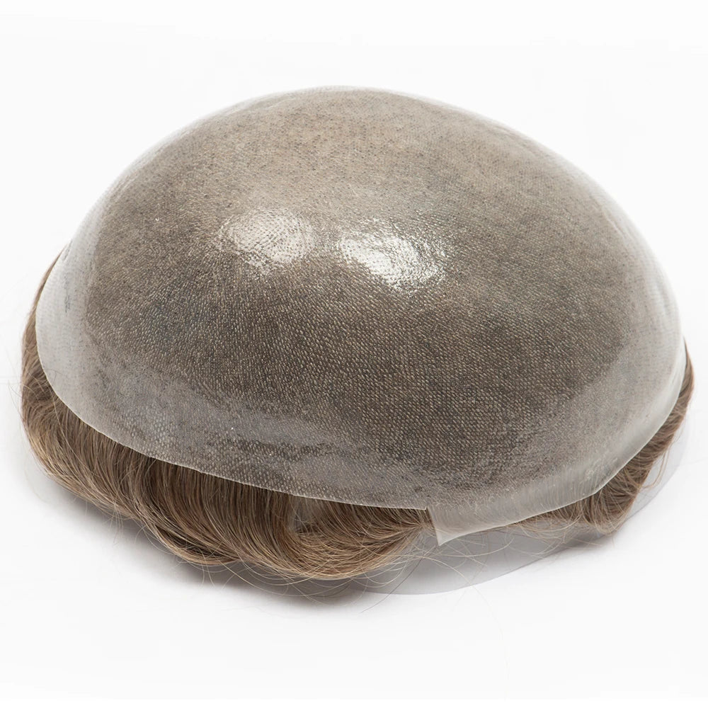 Natural Hairline Toupee Human Hair Double Knots Hair System - Various Options Available