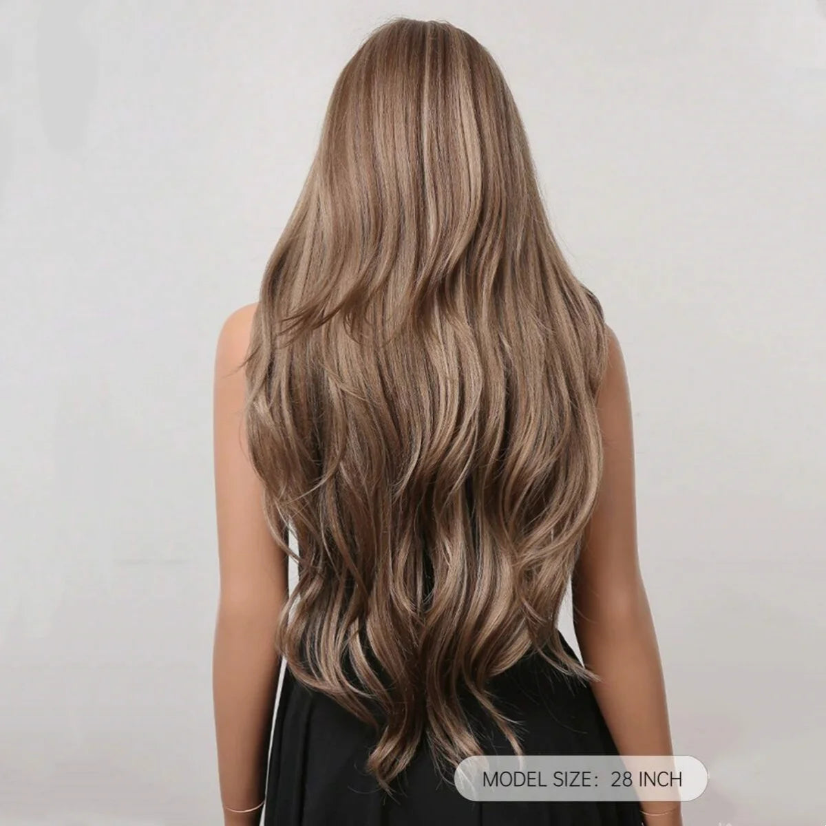 Long Curly Wavy Heat Resistant Synthetic Wigs With Bangs - Various Colors Available