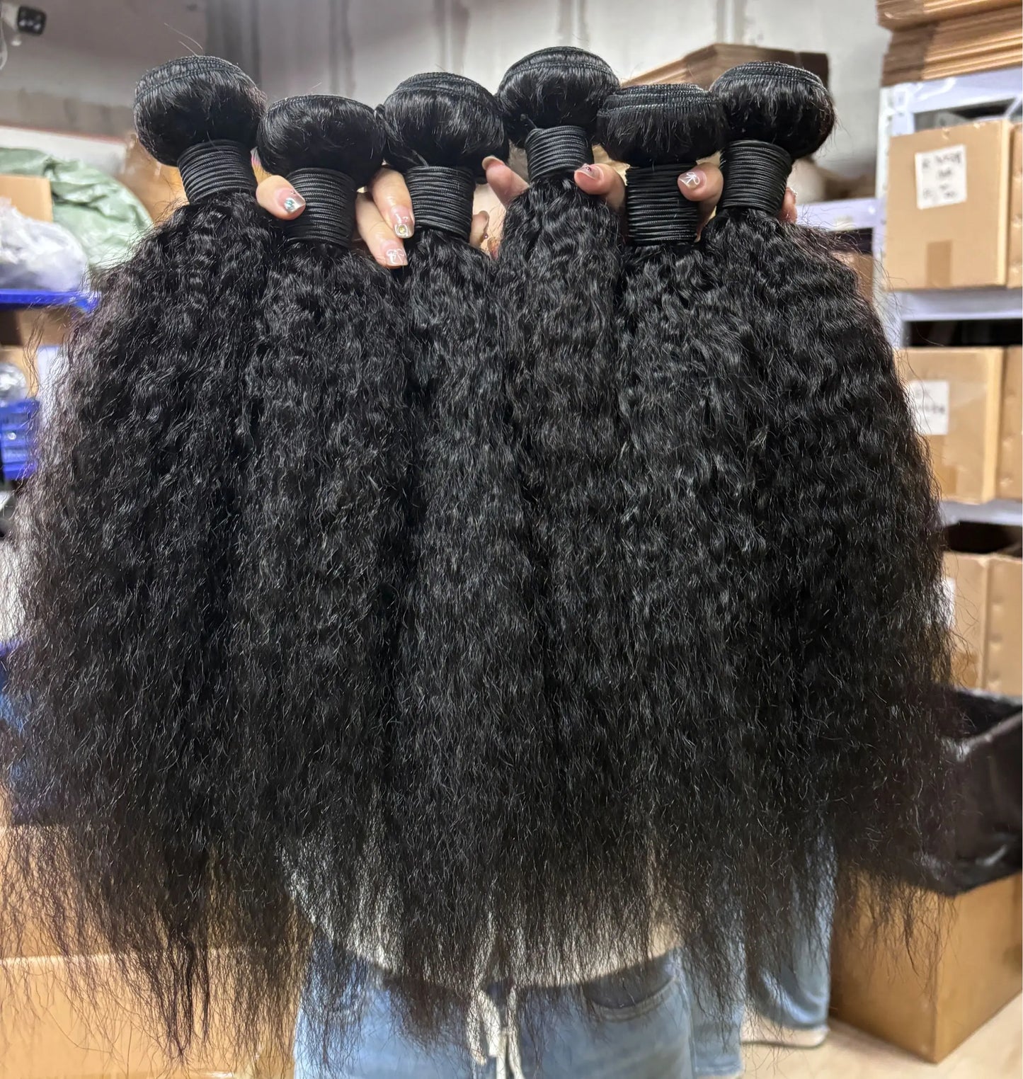 Kinky Straight 100 Raw Brazilian Human Hair Bundles