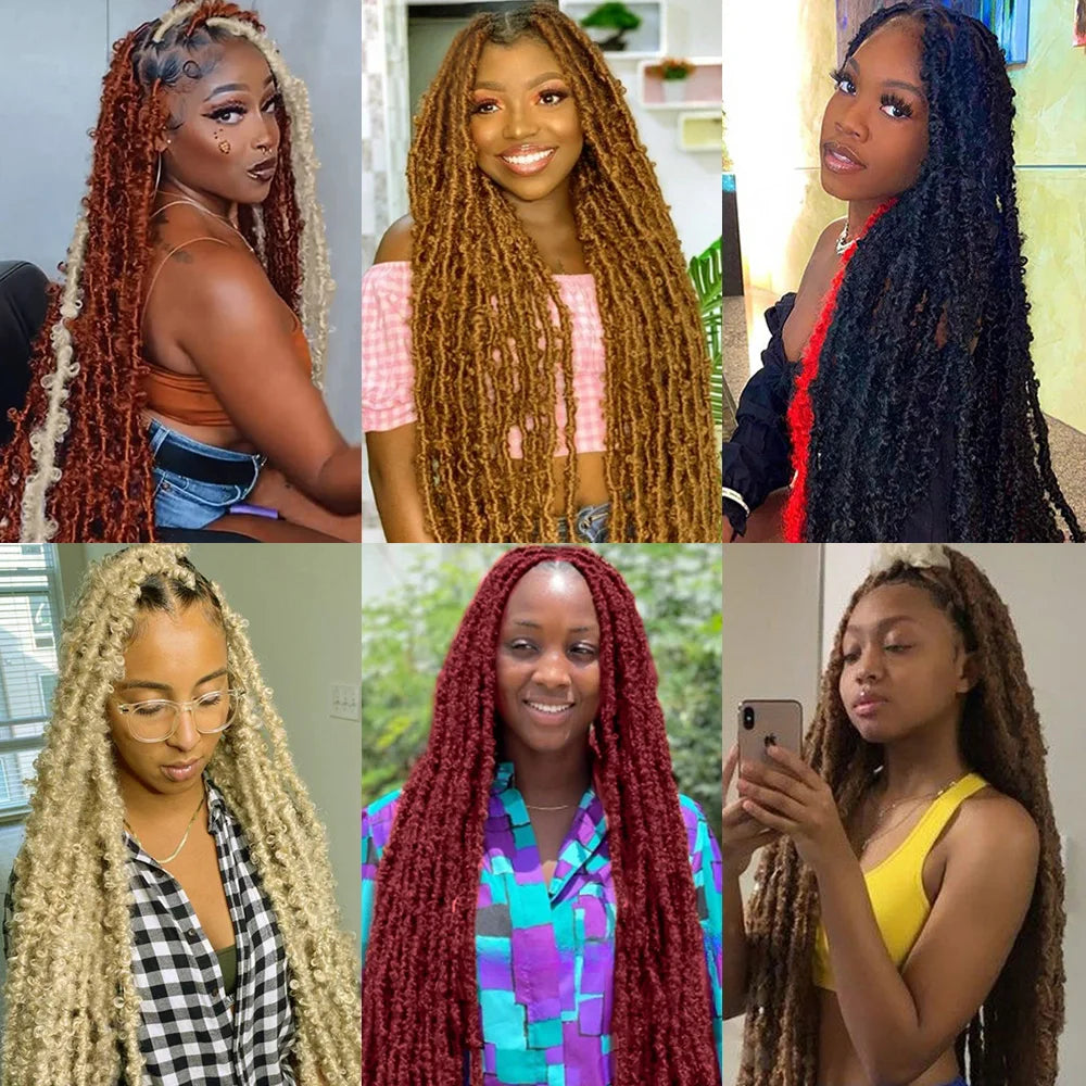 Butterfly Locs Synthetic Crochet Hair - Various Colors Available