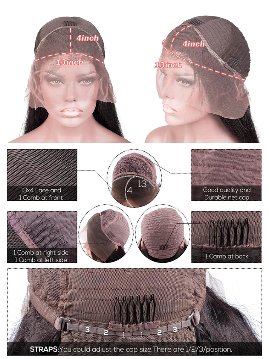 Blue Body Wave - Pre Plucked HD Transparent Lace Front Human Hair Wig