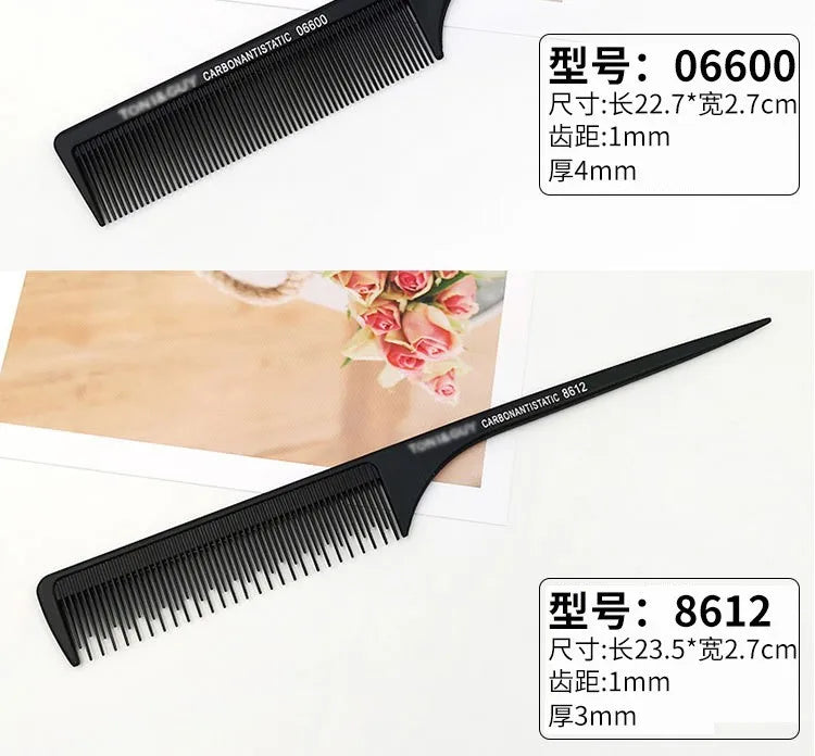 Professional Hair Tail Stainless Steel Styling Combs - Sold Separately