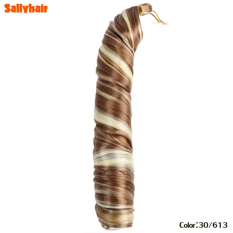 Synthetic French Spiral Curly Pre-Stretched Braiding Hair