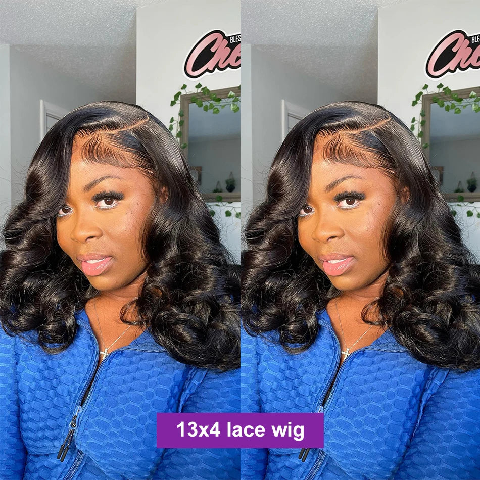 Body Wave Bob - Transparent Lace Frontal Human Hair Wig