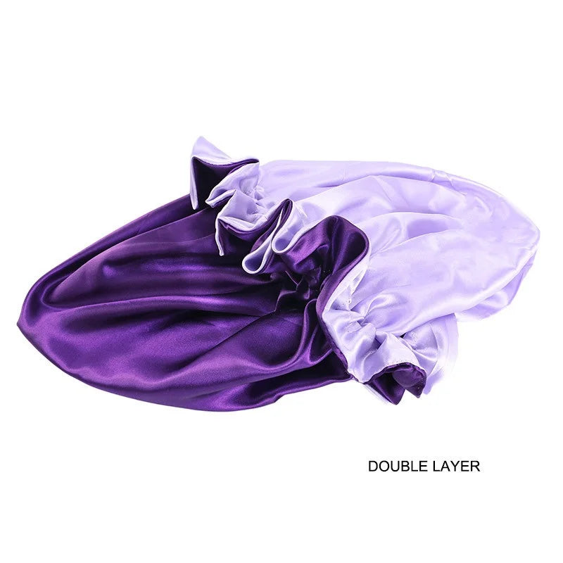 Silk Night Double Layered Bonnet