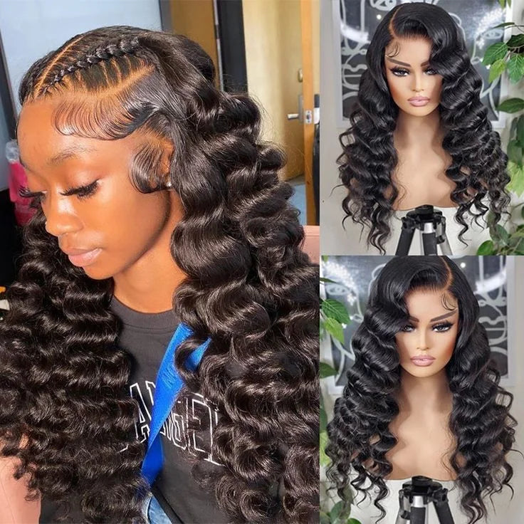 Loose Deep Water Wave - Glueless HD Lace Frontal Ready To Wear Human Hair Wig
