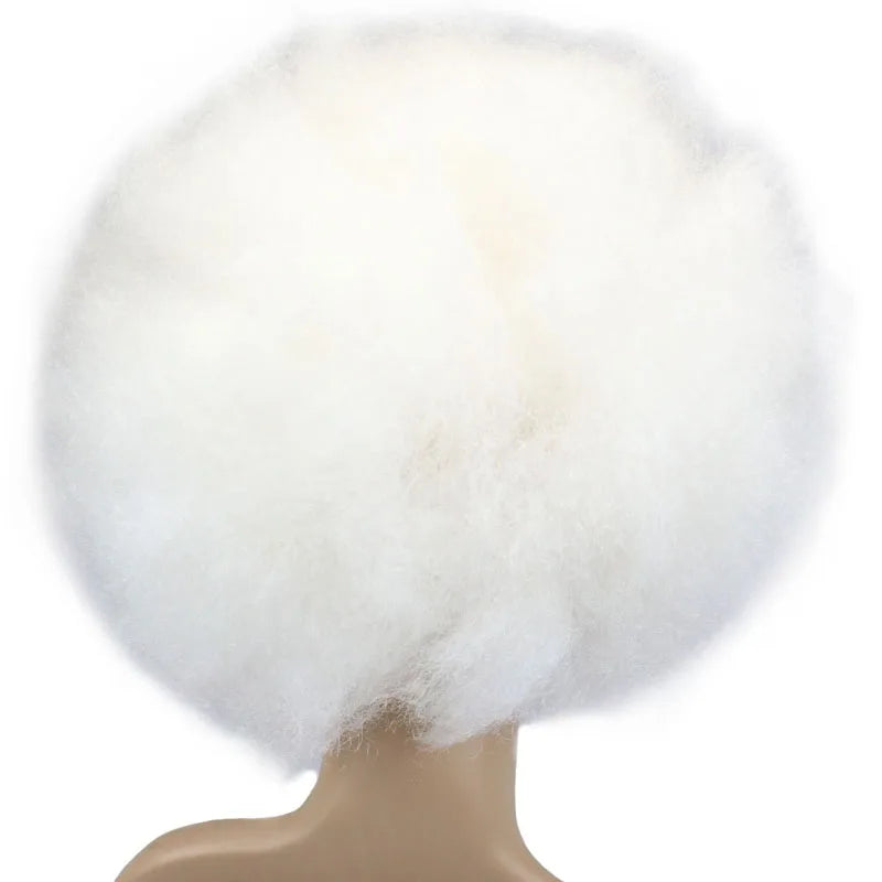 Synthetic 200g Super Big Short Curly Party Afro Wigs - Various Colors Available