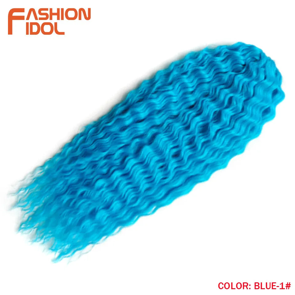 Water Wave Synthetic Crochet Hair 24 Inch - Various Colors Available