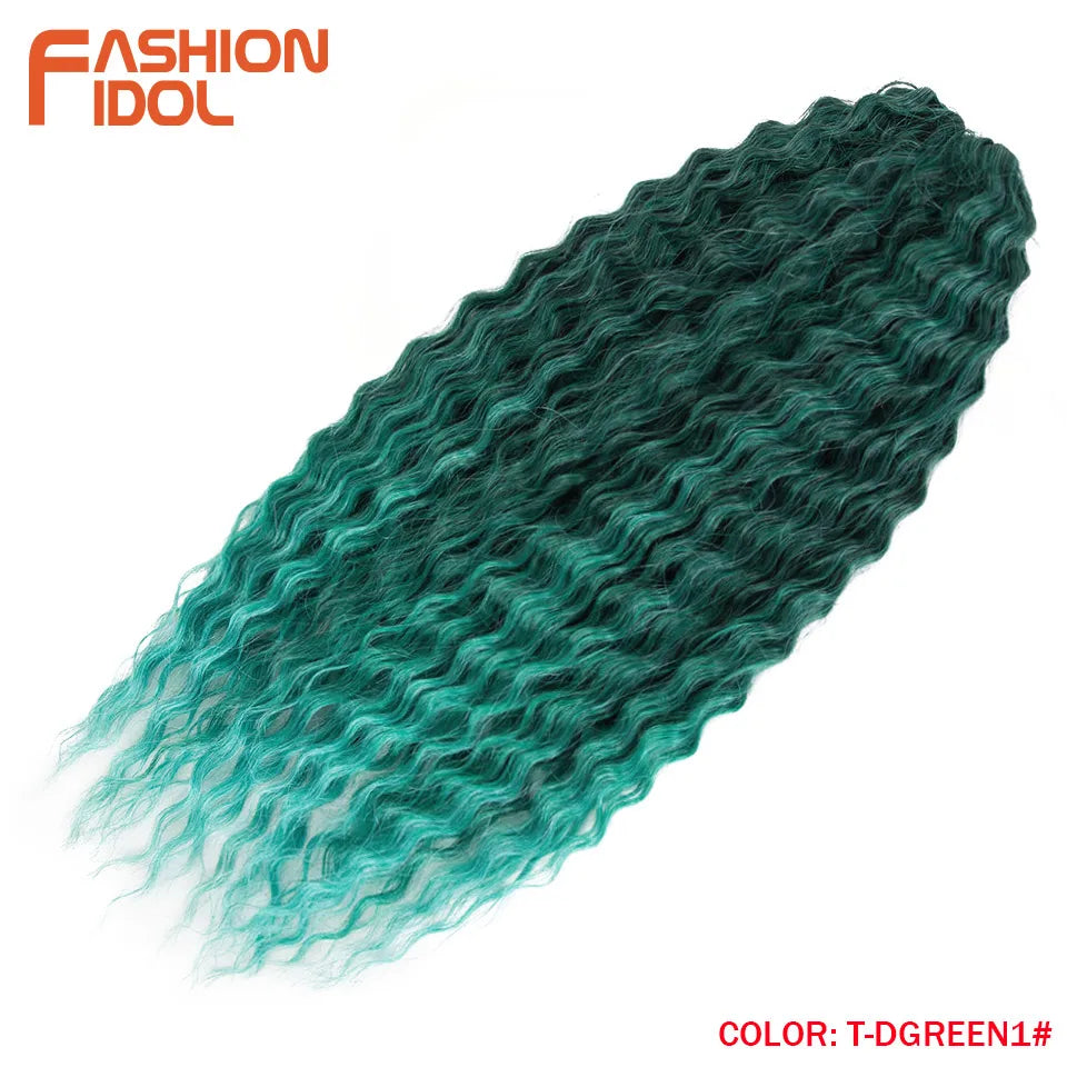 Water Wave Synthetic Crochet Hair 24 Inch - Various Colors Available