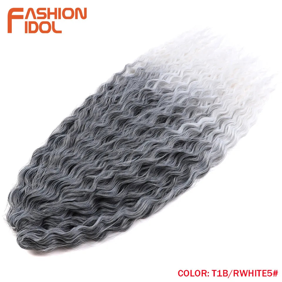 Water Wave Synthetic Crochet Hair 24 Inch - Various Colors Available