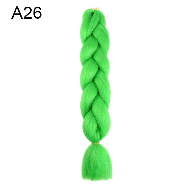 24Inch Synthetic Yaki Jumbo Braiding Hair - Various Colors Available