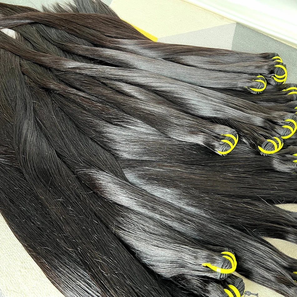 Bone Straight 100% Unprocessed Raw Virgin Human Hair Bundles
