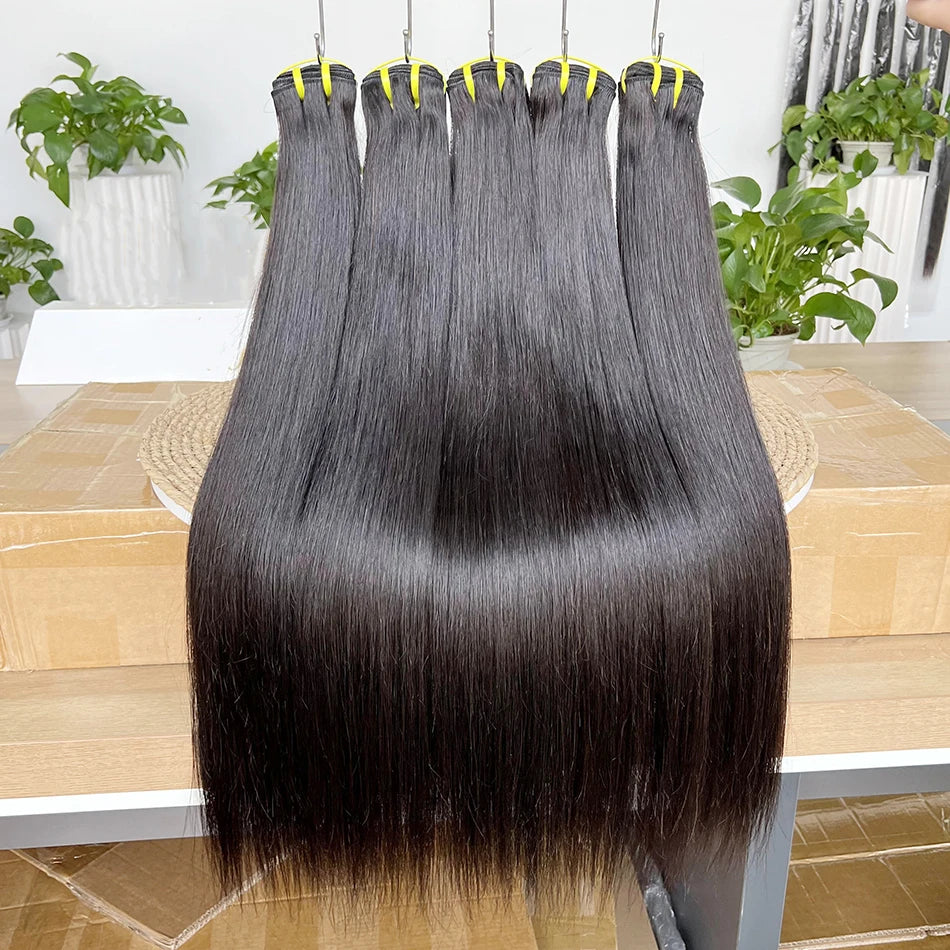 Bone Straight 100% Unprocessed Raw Virgin Human Hair Bundles