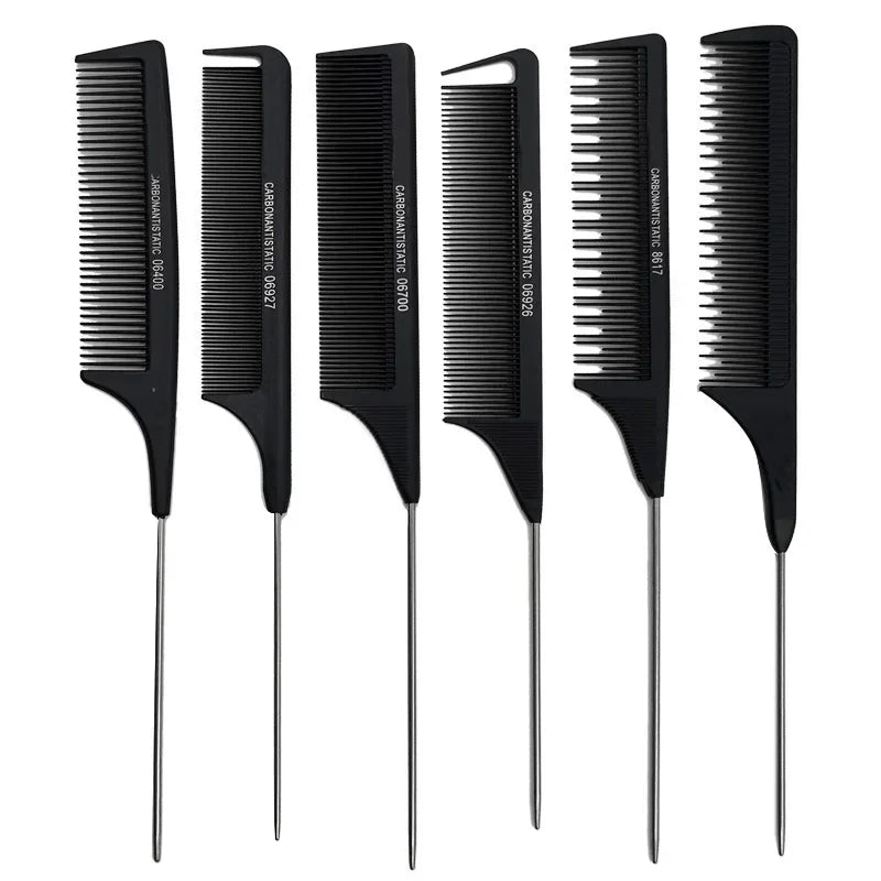 Professional Hair Tail Stainless Steel Styling Combs - Sold Separately