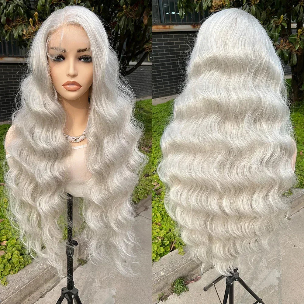 Synthetic Body Wave Lace Front Wigs With Baby Hair - Various Colors Available
