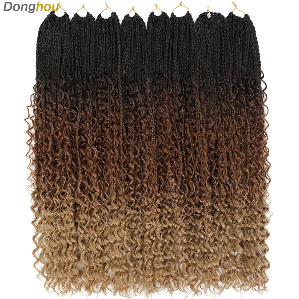 Boho Box Braids Synthetic Crochet Hair