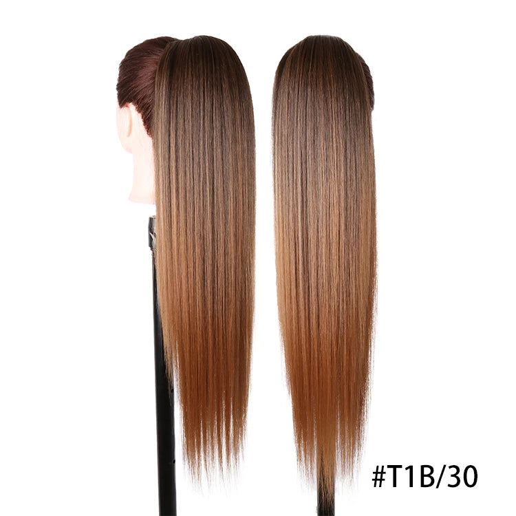 Long Synthetic Clip In Drawstring Ponytails - Various Options Available